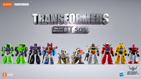 Blokees Transformers Galaxy Version 02 SOS Action Figure Model Kit Blind Box Scale Model Kits