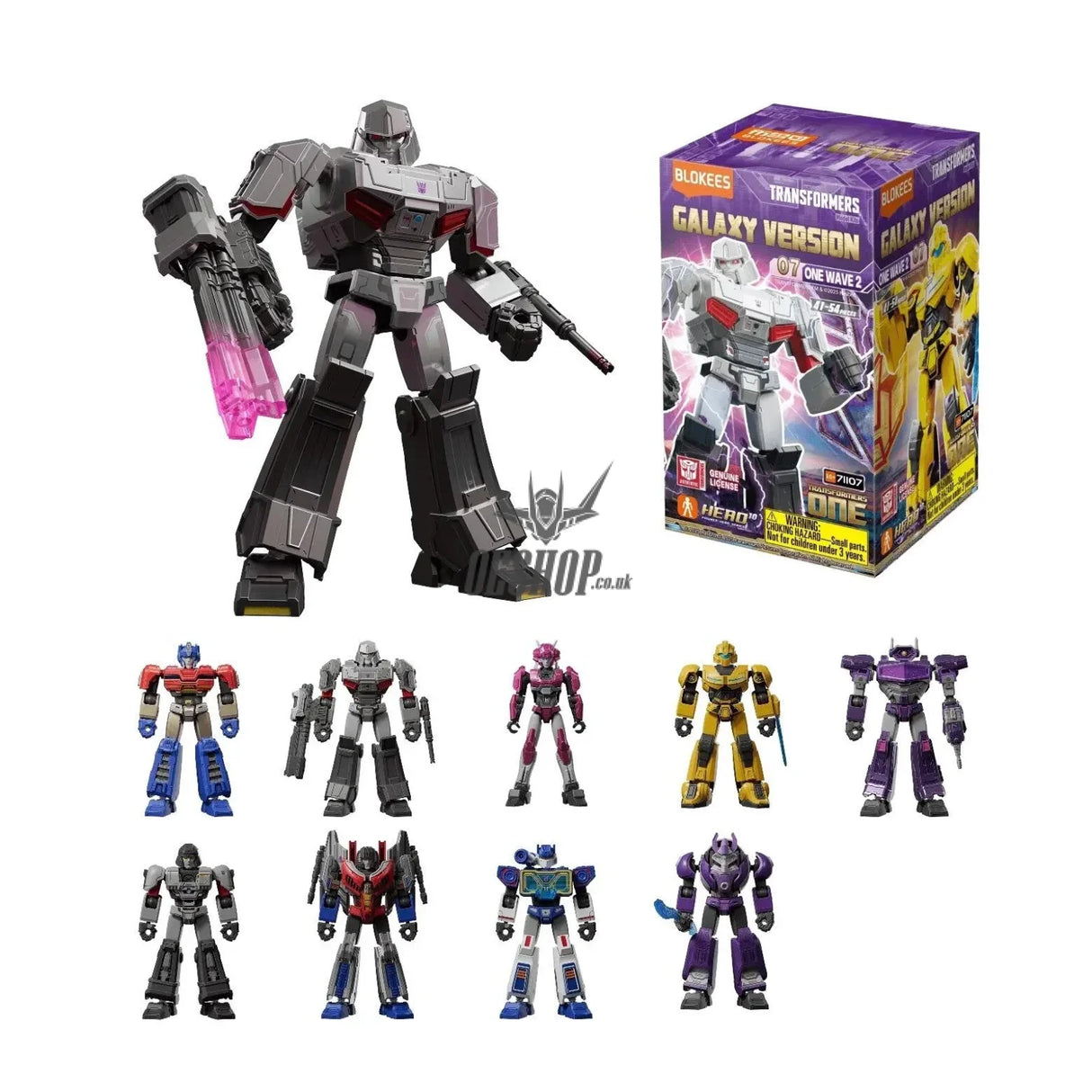 Blokees Transformers Galaxy Version 07 One Wave 2 Action Figure Model Kit Blind Box Scale Model Kits