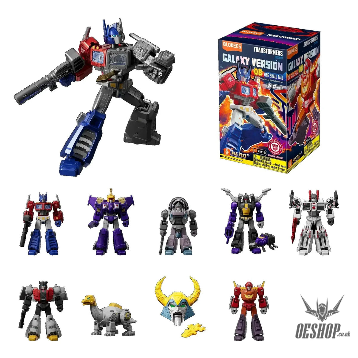 Blokees Transformers Galaxy Version 08 One Shall Fall Action Figure Model Kit Blind Box 71108 - Scale Model Kits