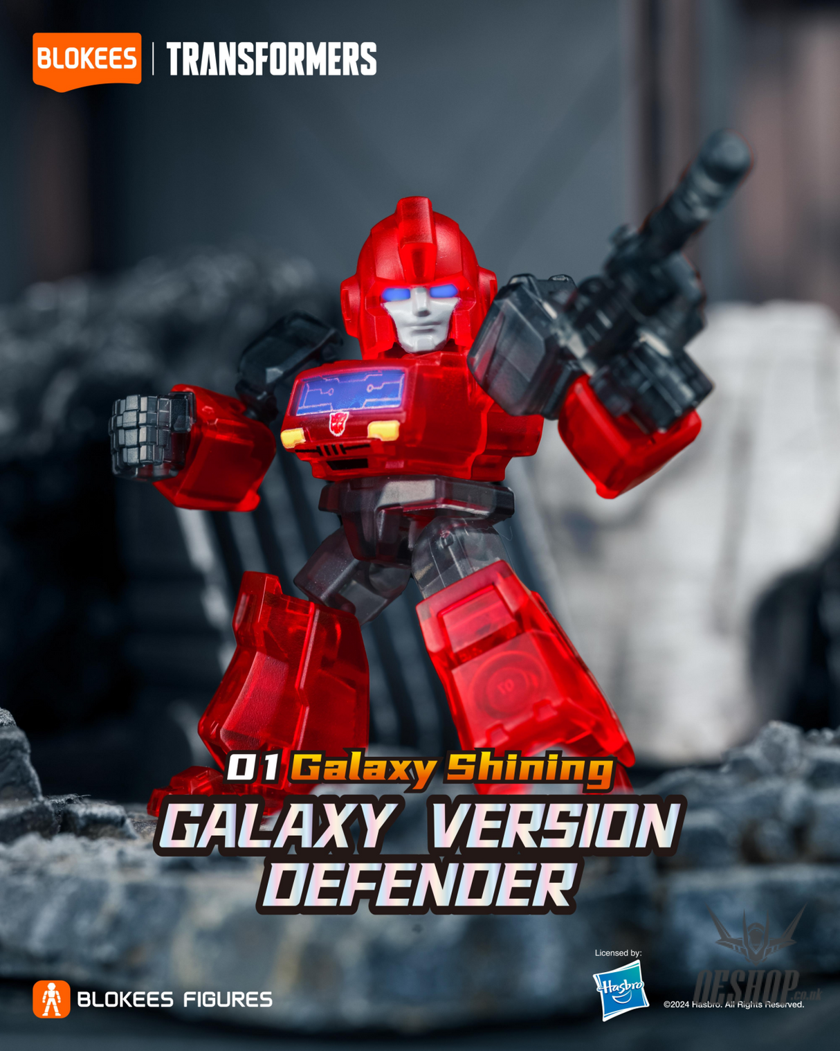 Blokees Transformers Galaxy Version Defender 01 Galaxy Shining Model Kits Figure Blind Box Scale Model Kits