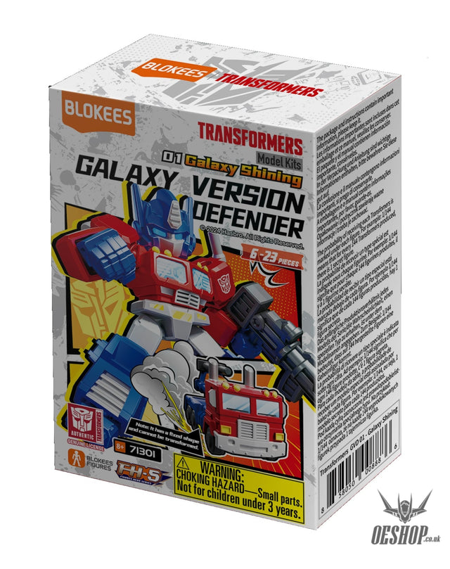 Blokees Transformers Galaxy Version Defender 01 Galaxy Shining Model Kits Figure Blind Box Scale Model Kits