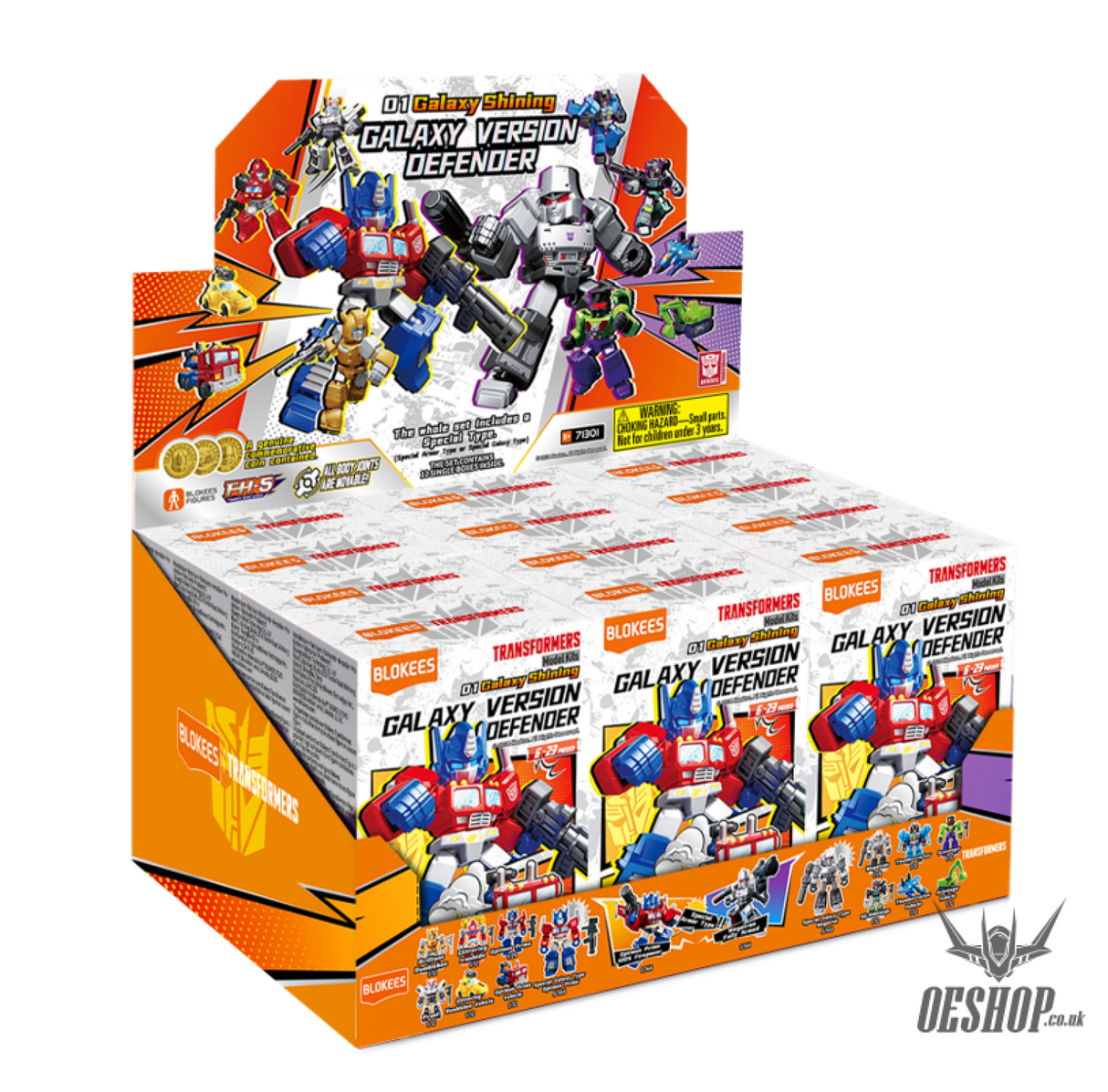 Blokees Transformers Galaxy Version Defender 01 Galaxy Shining Model Kits Figure Blind Box Scale Model Kits