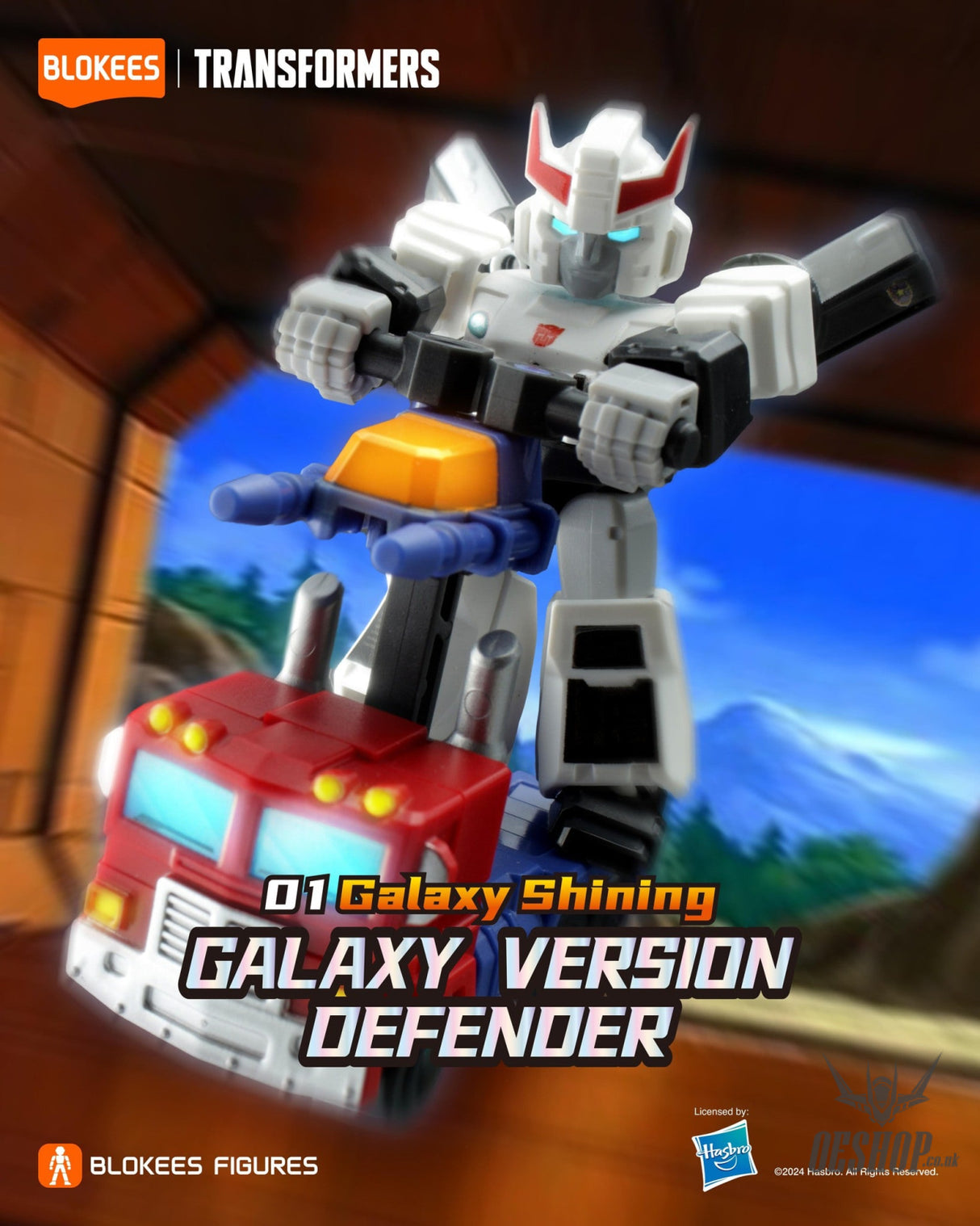 Blokees Transformers Galaxy Version Defender 01 Galaxy Shining Model Kits Figure Blind Box Scale Model Kits