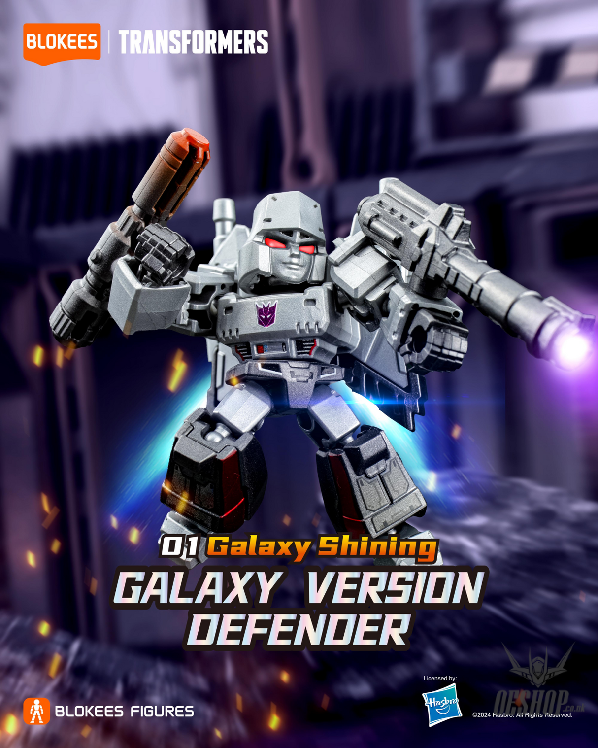 Blokees Transformers Galaxy Version Defender 01 Galaxy Shining Model Kits Figure Blind Box Scale Model Kits
