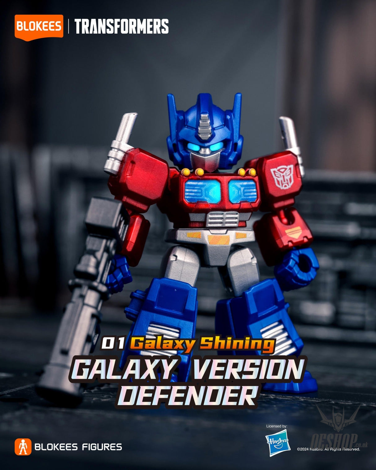 Blokees Transformers Galaxy Version Defender 01 Galaxy Shining Model Kits Figure Blind Box Scale Model Kits
