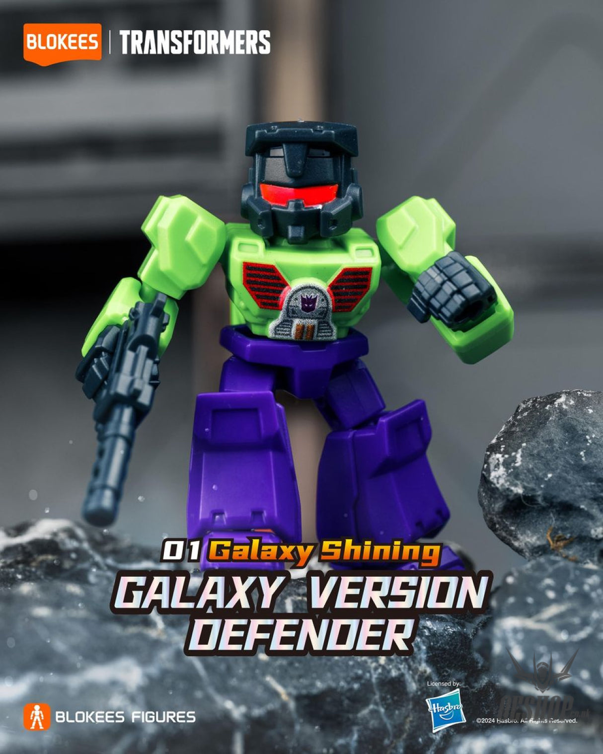 Blokees Transformers Galaxy Version Defender 01 Galaxy Shining Model Kits Figure Blind Box Scale Model Kits