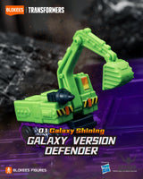 Blokees Transformers Galaxy Version Defender 01 Galaxy Shining Model Kits Figure Blind Box Scale Model Kits