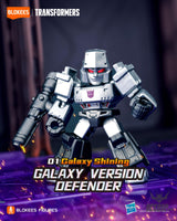 Blokees Transformers Galaxy Version Defender 01 Galaxy Shining Model Kits Figure Blind Box Scale Model Kits