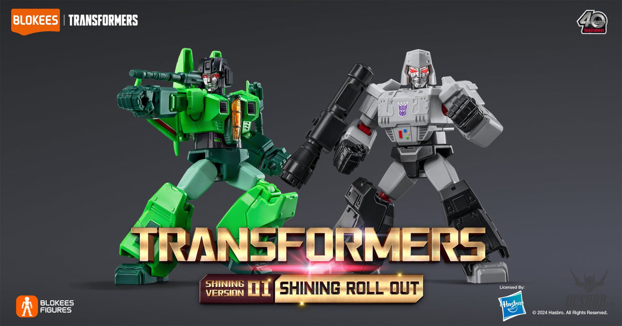 Blokees Transformers Galaxy Shining Version 01 Roll Out Action Figure Model Kit Blind Box Scale Model Kits