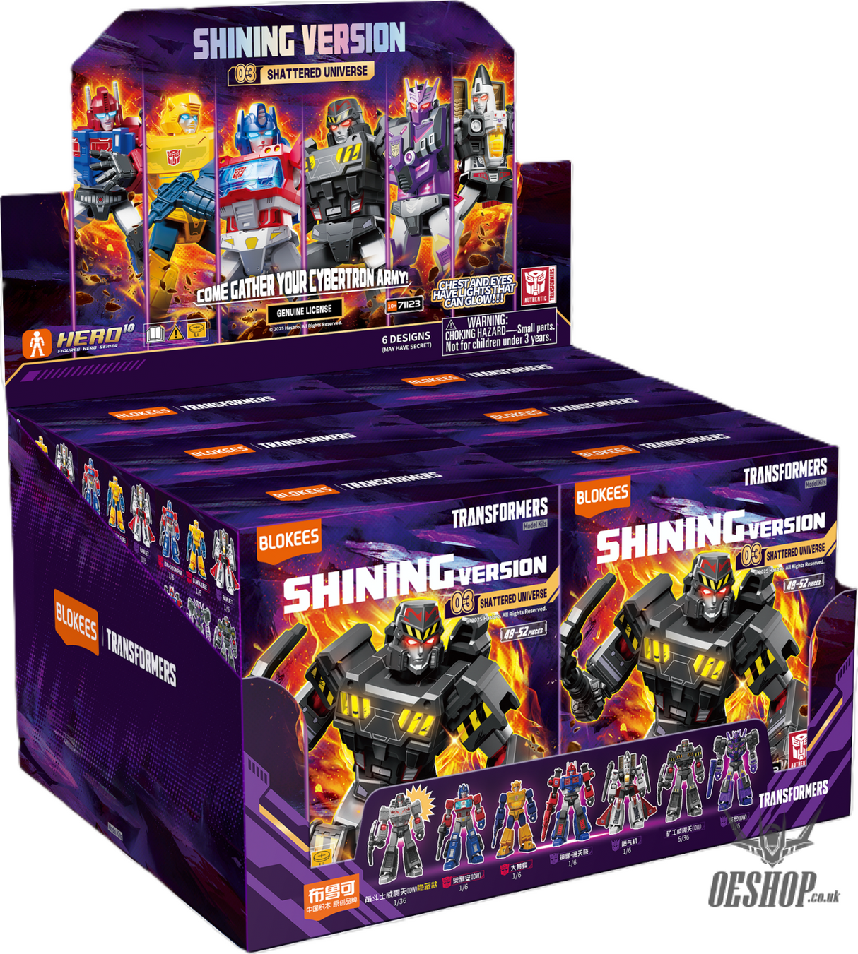 Blokees Transformers Galaxy Shining Version 03 Shattered Universe Action Figure Model Kit Blind Box Scale Model Kits