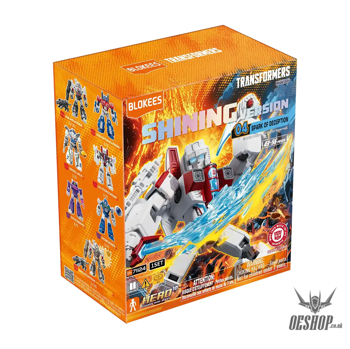 Blokees Transformers Shining Version 04 Spark of Deception Action Figure Model Kit Blind Box 71124 Scale Model Kits
