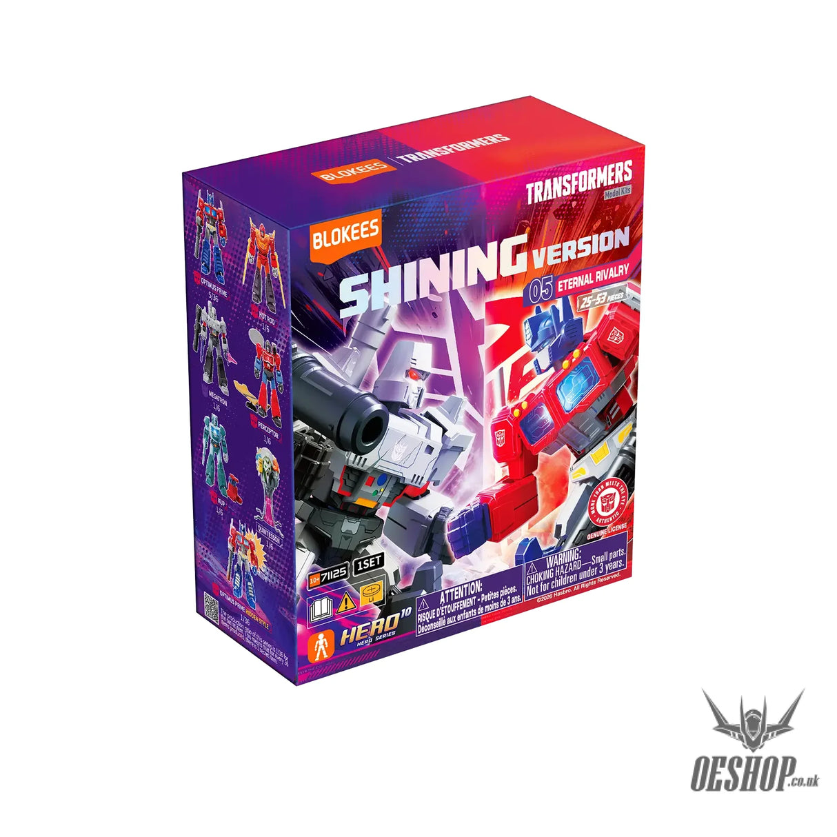 Blokees Transformers Shining Version 05 Eternal Rivalry Action Figure Model Kit Blind Box 71125 - Single Box - Scale