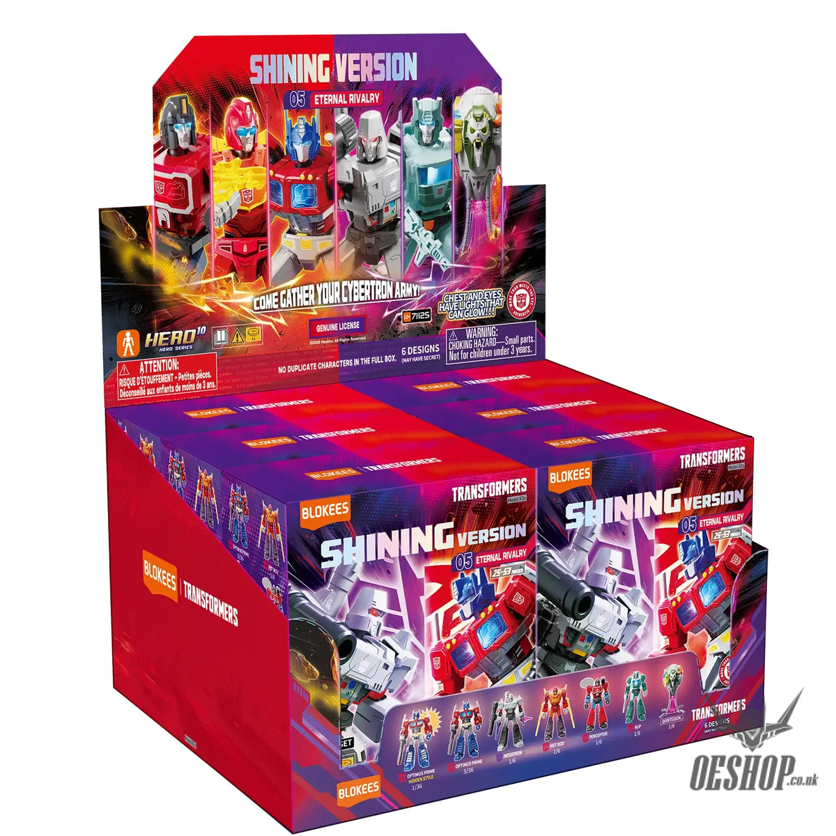Blokees Transformers Shining Version 05 Eternal Rivalry Action Figure Model Kit Blind Box 71125 - Whole Set (6 Boxes)