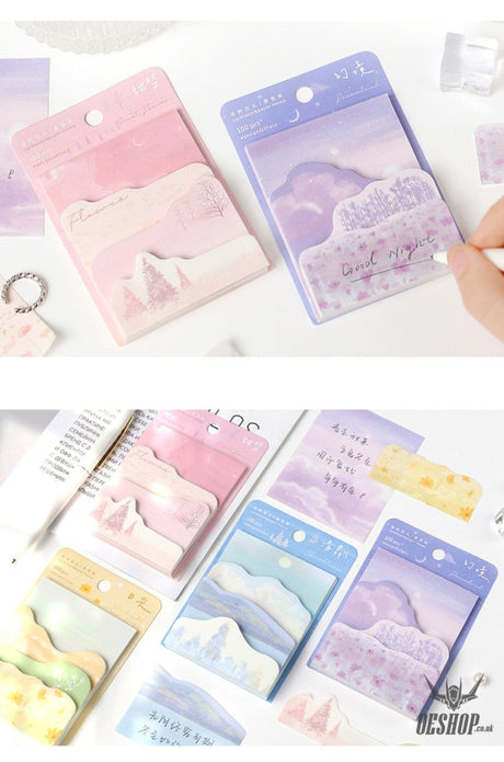 Card Lover Memo Notes Dream Traveler Tearable 4 designs x 25pcs OEShop 1.99 OEShop