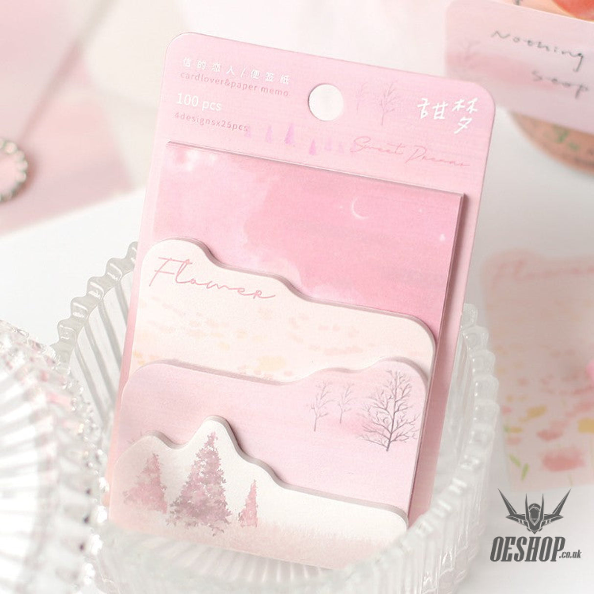 Card Lover Memo Notes Dream Traveler Tearable 4 designs x 25pcs OEShop 1.99 OEShop