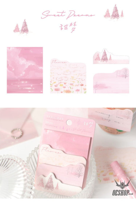 Card Lover Memo Notes Dream Traveler Tearable 4 designs x 25pcs OEShop 1.99 OEShop