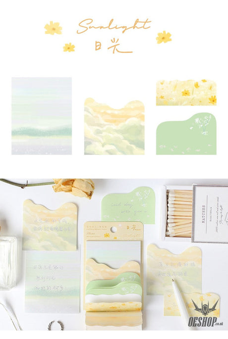 Card Lover Memo Notes Dream Traveler Tearable 4 designs x 25pcs OEShop 1.99 OEShop