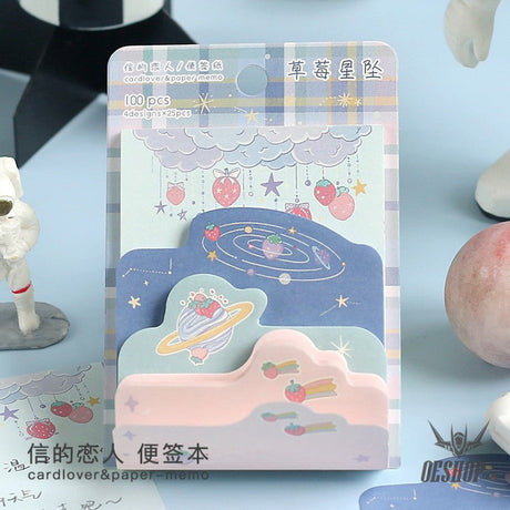 Card Lover Memo Notes Strawberry Star Pendant 4 designs x 25pcs OEShop 2.49 OEShop