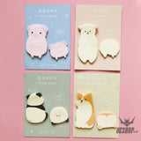 Card Lover Sticky Notes A Chubby Animal Set Of 4 OEShop 3.99 OEShop