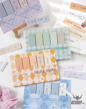 Card Lover Sticky Notes College Colors Index Set of 4 OEShop 3.99 OEShop