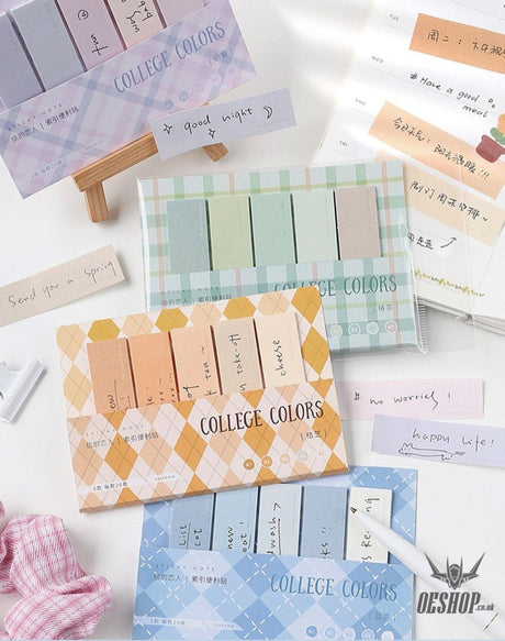 Card Lover Sticky Notes College Colors Index Set of 4 OEShop 3.99 OEShop