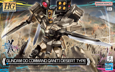Damaged Box 1/144 HGGBM 10 Gundam 00 Command Qan[T] (Desert Type) (Gundam Build Metaverse) Scale Model Kits