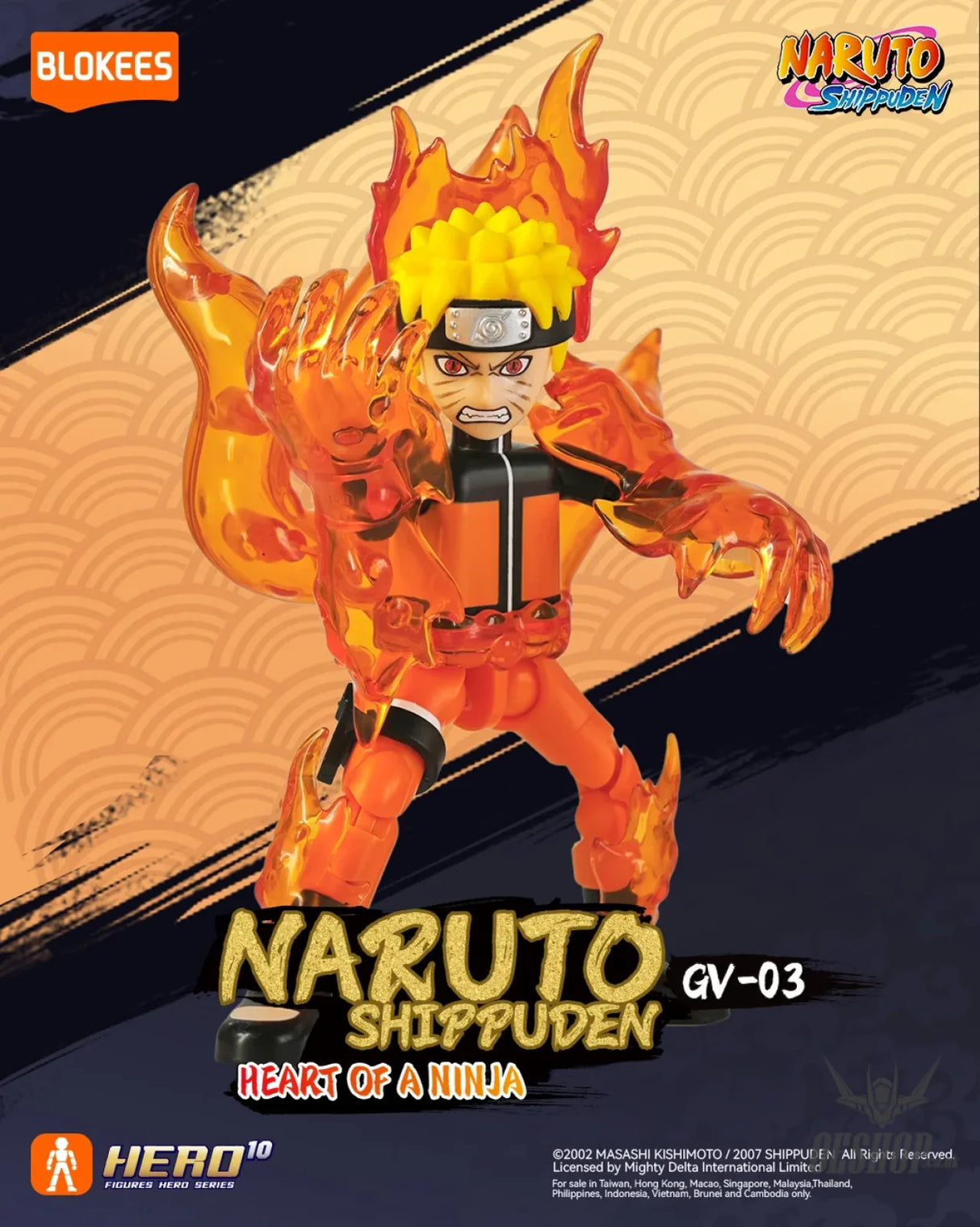 Blokees Naruto Figures Galaxy Version 03 - Heart of a Ninja Model Kits Figure Blind Box 71064 Scale Model Kits