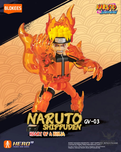 Blokees Naruto Figures Galaxy Version 03 - Heart of a Ninja Model Kits Figure Blind Box 71064 Scale Model Kits