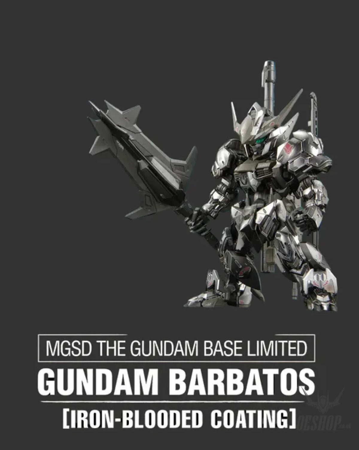 Bandai MGSD The Gundam Base Limited Gundam Barbatos [Iron-Blooded Coating] - Scale Model Kits