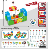 DeLeXiong DD1005B Magnetic Building Block Track Set – Harmony Phantom Light-Up Train (95PCS) - Toys