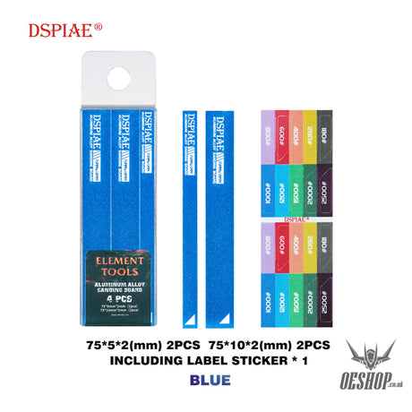 Dspiae As Aluminum Alloy Sanding Board As-Bl15 (4Pcs)