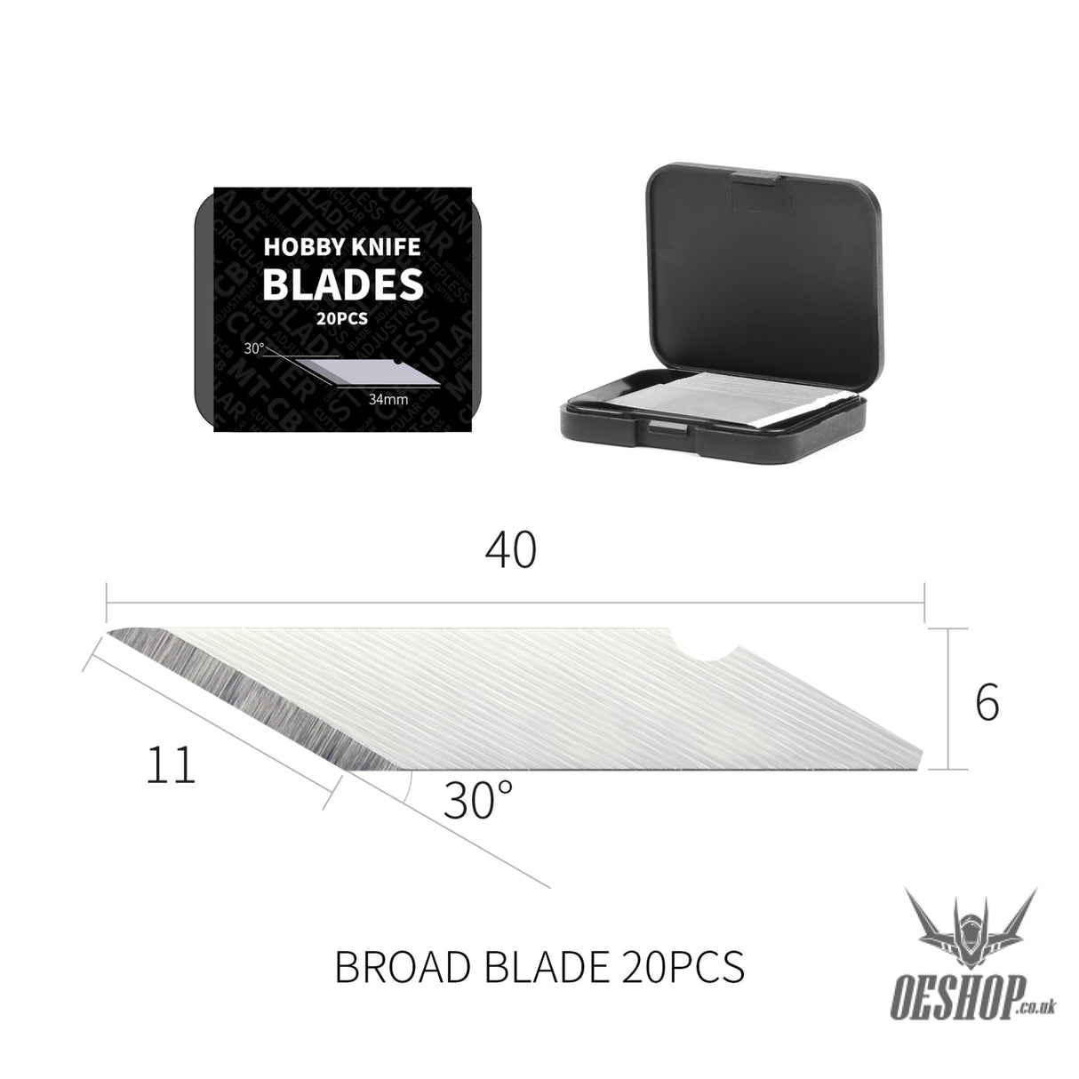 Dspiae At-Dk Aluminum Alloy Hobby Knife Dk-B01 Broad Blades Pen