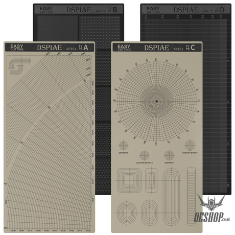 Dspiae At-Ec Masking Tape Cutting Mat (Concentric Circles)