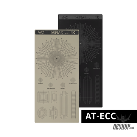 Dspiae At-Ec Masking Tape Cutting Mat (Concentric Circles) At-Ecc