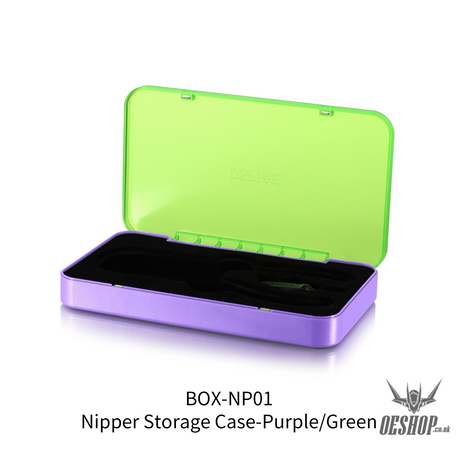 Dspiae Nipper Storage Case Box-Np01 (Green/Purple) Nippers