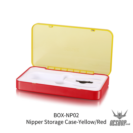 Dspiae Nipper Storage Case Box-Np02 (Yellow/Red) Nippers