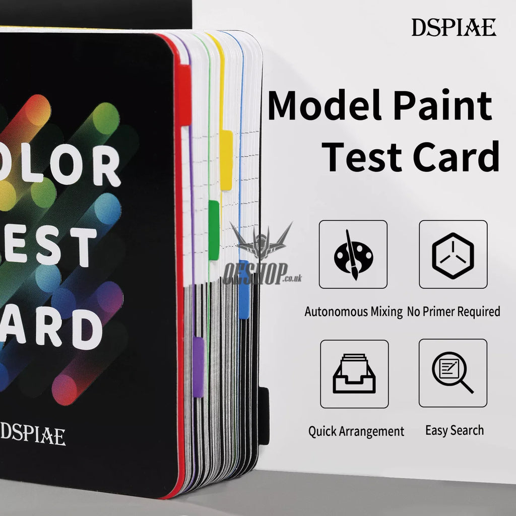 Dspiae Cc-01 Model Paint Colour Test Card