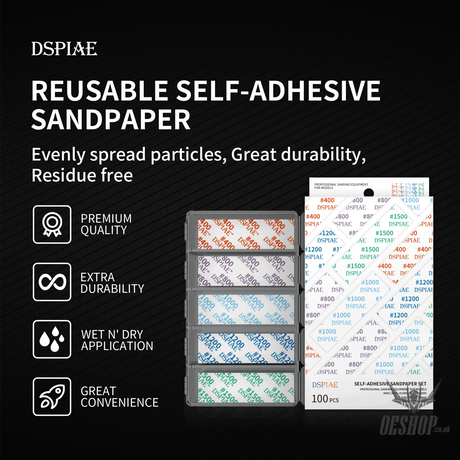 Dspiae Dsp Reusable Self-Adhesive Sandpaper Sanding Tools