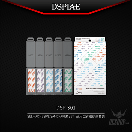 Dspiae Dsp Reusable Self-Adhesive Sandpaper Sanding Tools
