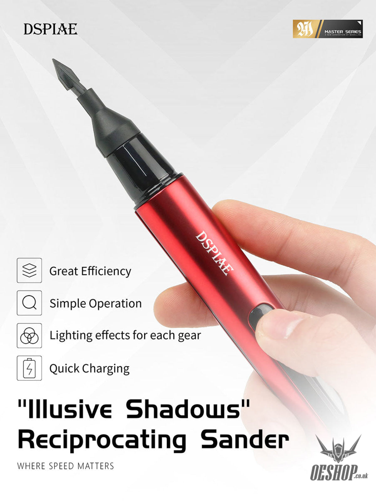 Dspiae Es - A ’Illusive Shadows’ Reciprocating Sander Sanding Tools