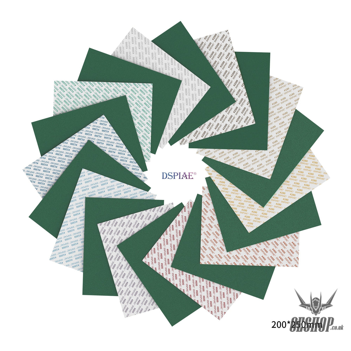 Dspiae Fsp 180-2500 Self Adhesive Abrasive Film 200*250Mm (Durable Type)