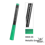 Dspiae Mk Mkm Eco Friendly Acrylic Soft Tipped Markers Mkm-05 Metallic Green