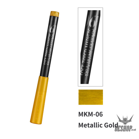 Dspiae Mk Mkm Eco Friendly Acrylic Soft Tipped Markers Mkm-06 Metallic Gold