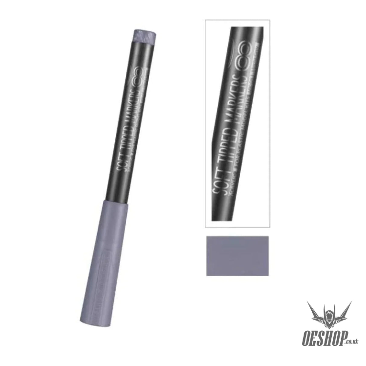 DSPIAE MK MKM MKE MKF Eco Friendly Acrylic Soft Tipped Markers MK-08 Mecha Grey Markers