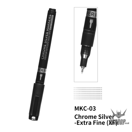 Dspiae Mkc Chrome Silver Markers Mkc-03 Super Fine