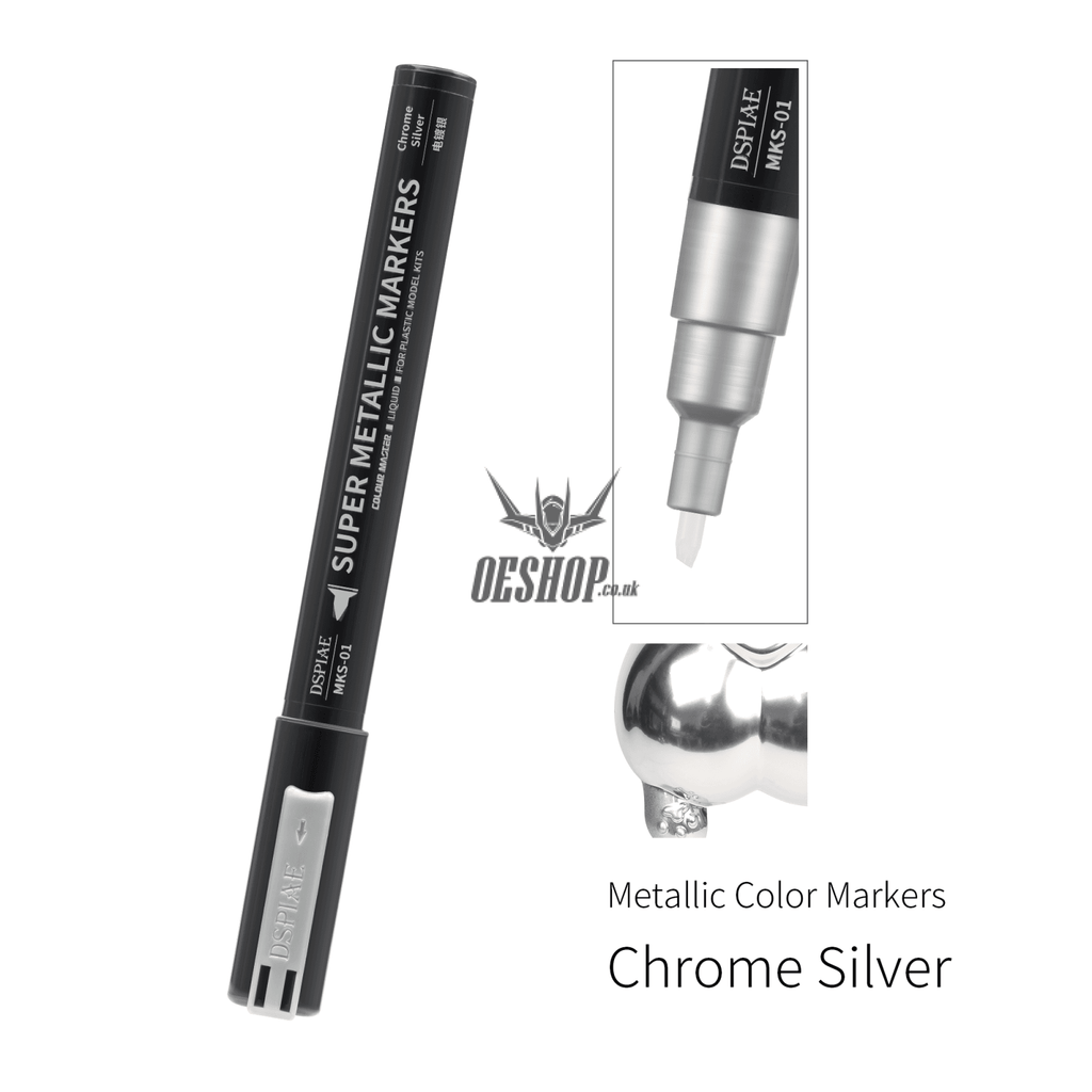 Dspiae Mks Super Metallic Color Marker Environment-Friendly Mks-01 Chrome Silver Markers