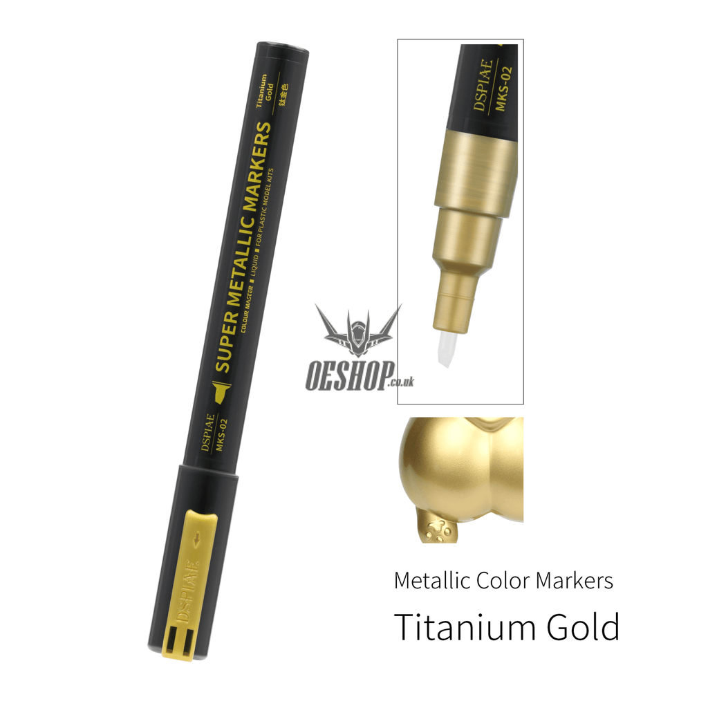 Dspiae Mks Super Metallic Color Marker Environment-Friendly Mks-02 Titanium Gold Markers