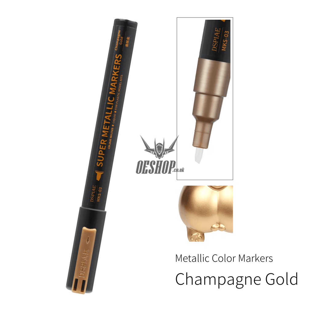 Dspiae Mks Super Metallic Color Marker Environment-Friendly Mks-03 Champagne Gold Markers