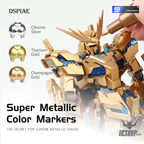 Dspiae Mks Super Metallic Color Marker Environment-Friendly Markers