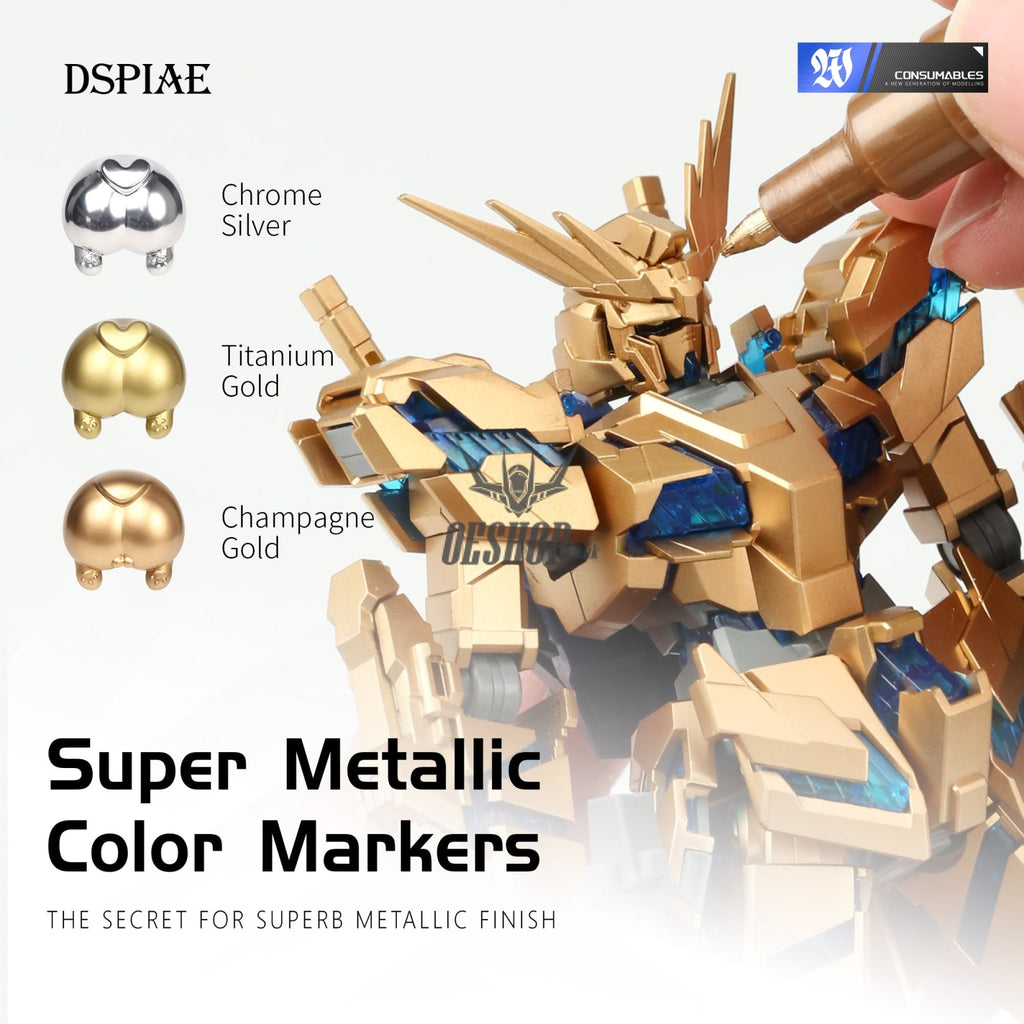Dspiae Mks Super Metallic Color Marker Environment-Friendly Markers